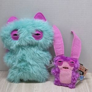 Zuru Fuggler Butt Ugly Pets Yawper Pomeranian & pink Fuggler Lord Long Ears